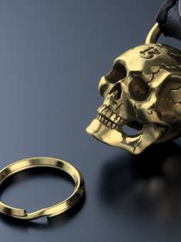 MOVABLEJAW SKULL KEY RING