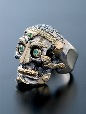 TIBETAN MONK SKULL RING